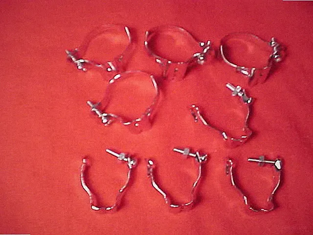 8 Vintage Shimano Road Bike Touring Bicycle 1" & 5/8" Double Cable Clamps. nos