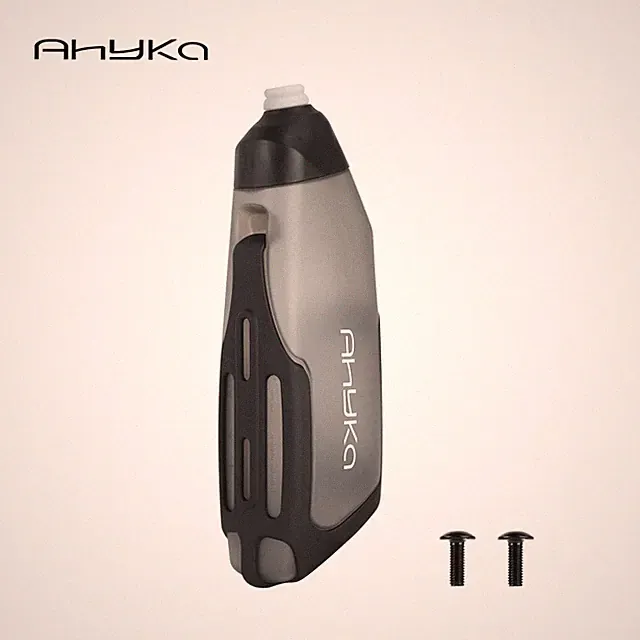 AhyKa 600ml Aerodynamic Bike Water Bottle + Cage Set MTB Road Cycling Kettle