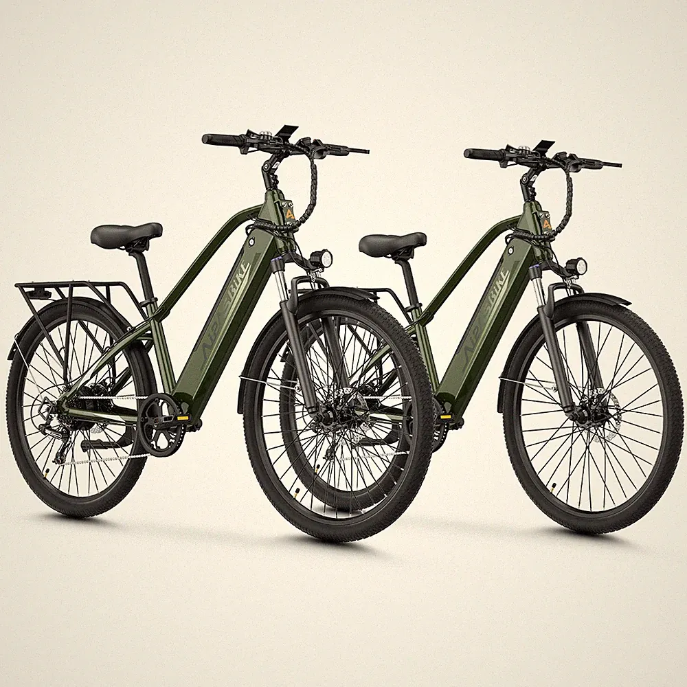 Aipas 1100W Peak Electric Bike 48V City E-Bike 7-Speed Adult Commuter Bicycle