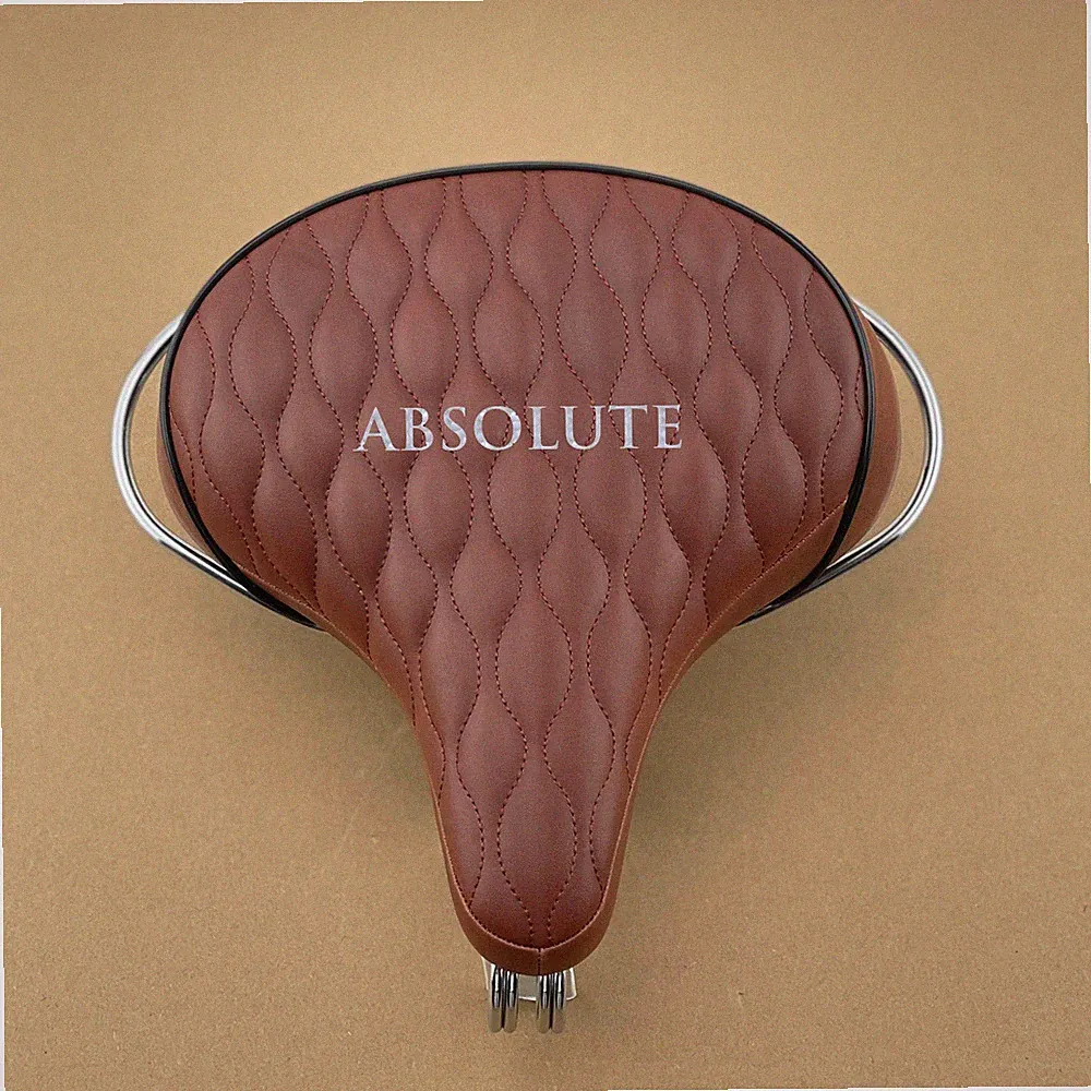 Beach Cruiser Chopper Bicycle Saddle Seat Diamond Stitched Web Spring Bike.