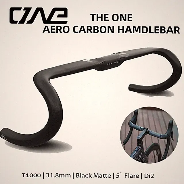 Bicycle Aero Bar 5 ° Road Handlebar Internal Routing Road Bike Gravel HandleBar
