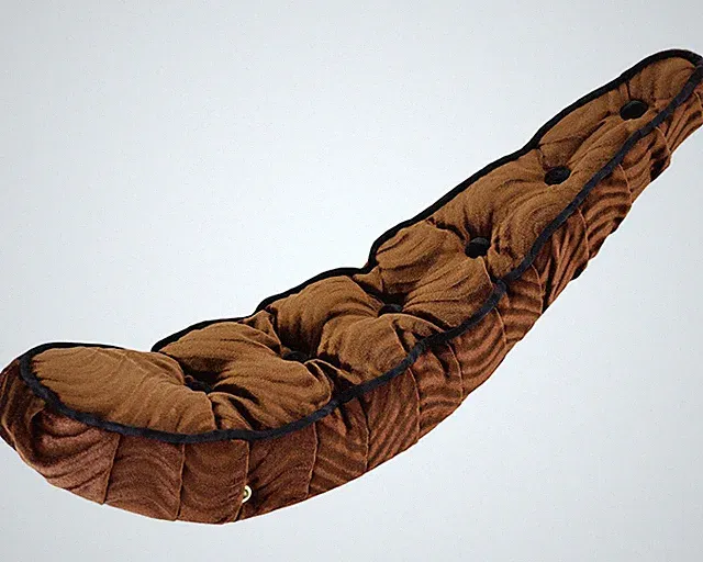 Bicycle Banana Seat VELOUR 5-BUTTON for 26" Cruiser Lowrider Stingray Bike BROWN