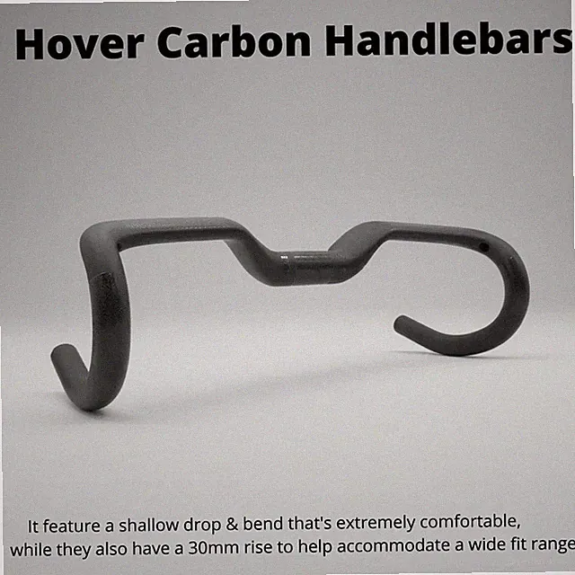 Carbon Integrated Gravel Bike Handlebar Internal Cable Routing 400-440mm Width