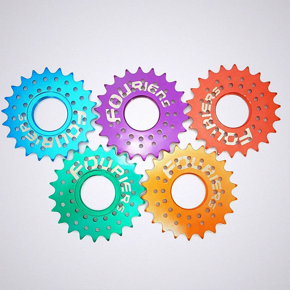 Fouriers Fixed Gear Cog Threaded 17/18/19/20/21/22T Single 1/8"or 3/32" 5 Colors