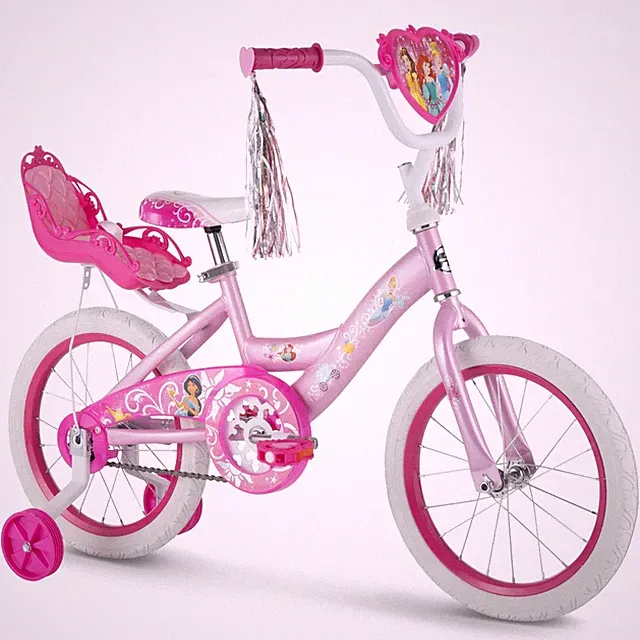 Huffy 16" Disney Princess Kids' Bike, Fits Riders 3'5" - 4'0", Pink, Girl's