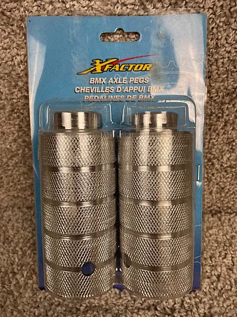Kent Bicycles XFactor #96011 BMX 5" Axle Steel Pegs Accessory