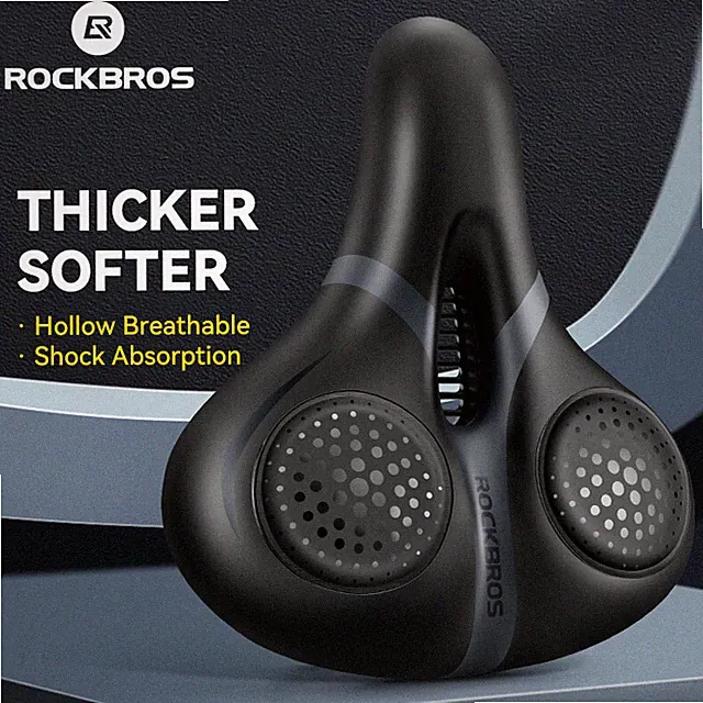 ROCKBROS Bike Seat Comfort Saddle Mountain Bicycle Soft Wide Bike Seat Cushion
