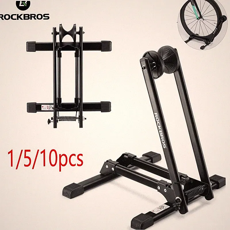 ROCKBROS Foldable Bike Stand Floor Parking Stand Bicycle Rack for 20-29"MTB Road