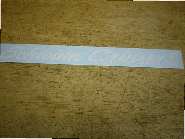 Schwinn Approved Cruiser 5 Mens 26" Bicycle White Chainguard Decal