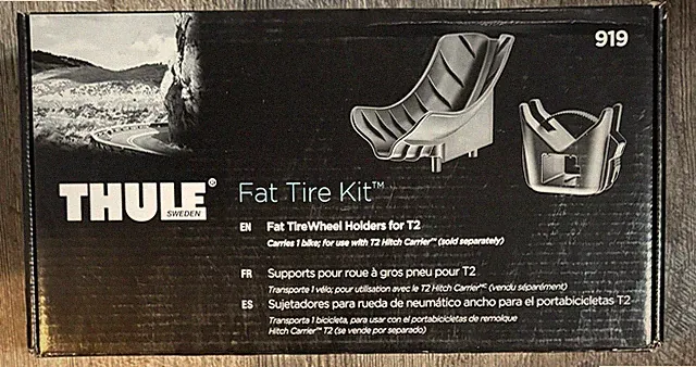 Thule 919 Fat Tire Bicycle Wheel Holder For T2 Rack Kit Up to 5" Tires
