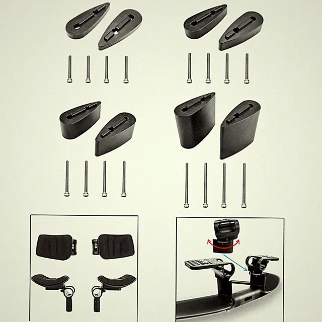 Triathlon Bicycle Handlebar Riser Set Increases Stack Height 1 Pair Lightweight