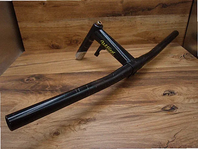 Wheeler flat handlebar by nL + quill stem MTB Wheeler Ultrax 25.4 mm CRMO